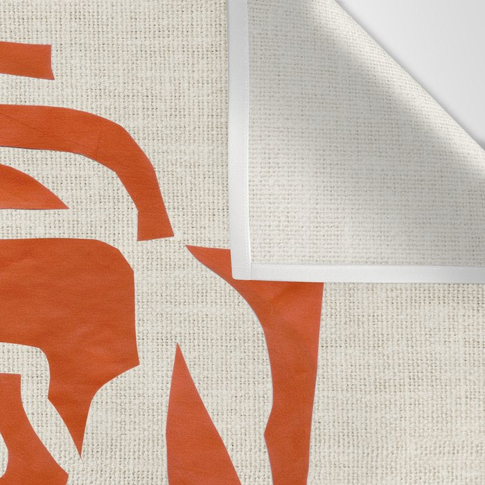 Orange Samurai Wall Tapestry Gallery Image 3