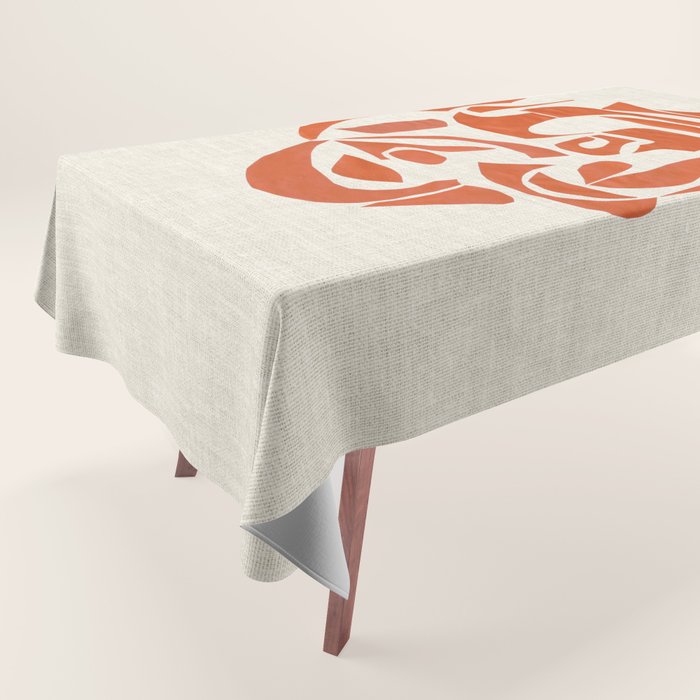 Orange Samurai Tablecloth Gallery Image 1