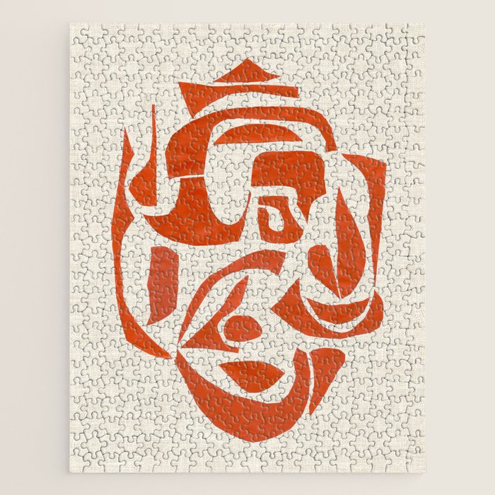 Orange Samurai Jigsaw Puzzle Gallery Image 1