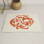 Orange Samurai Rug Gallery Image 1