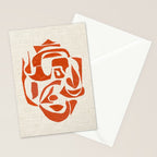 Orange Samurai Stationery Card Gallery Image 2