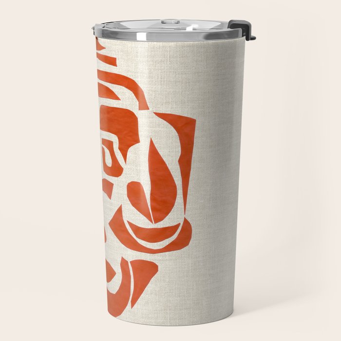 Orange Samurai Travel Mug Gallery Image 2