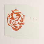 Orange Samurai Wrapping Paper Gallery Image 3