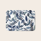 Watercolor branches - indigo Bath Mat Gallery Image 1