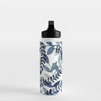 Watercolor branches - indigo Water Bottle Gallery Image 3