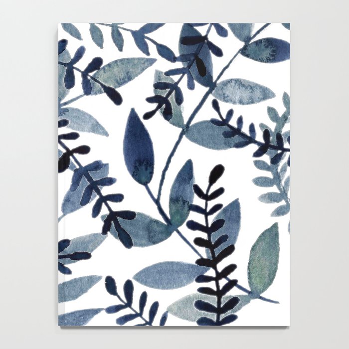 Watercolor branches - indigo Notebook Gallery Image 4