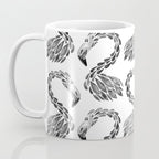 Miami Flamingo - Black Ink Coffee Mug Gallery Image 3