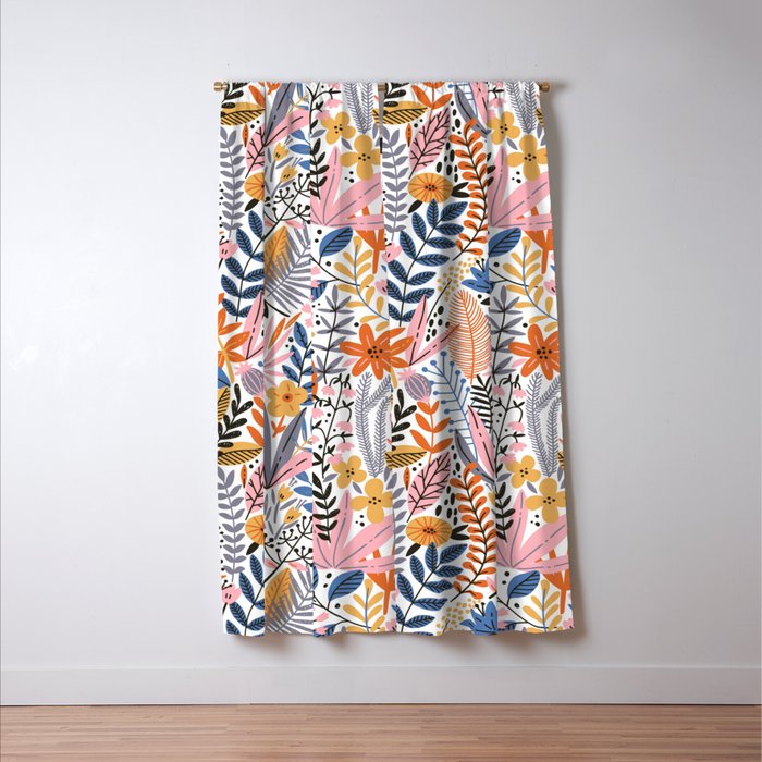 Colorful Jungle Garden Window Curtain Gallery Image 3