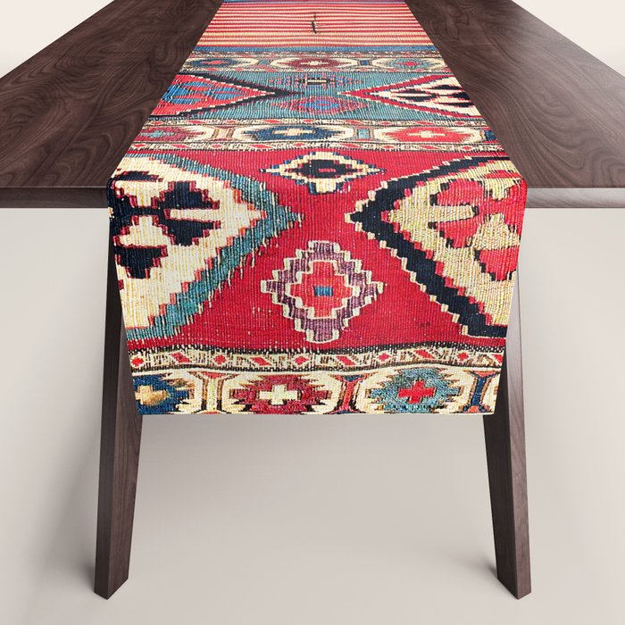 Shahsavan  Antique Azerbaijan Persian Khorjin Print Table Runner Gallery Image 1