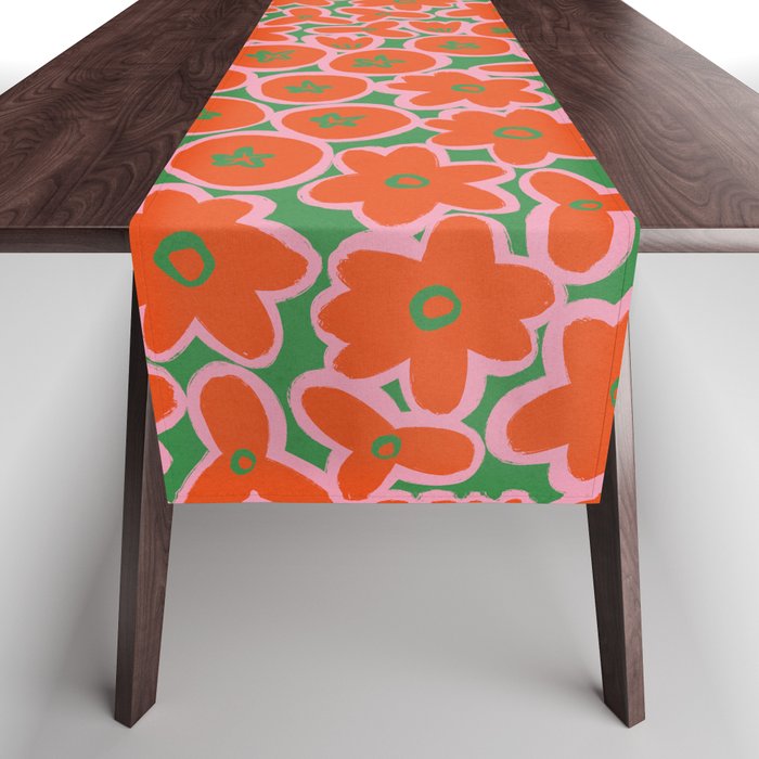 Vibrant Summer Pattern #1 Table Runner Gallery Image 1