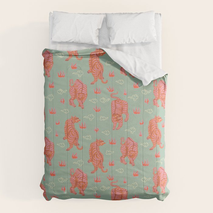 Tibetan tigers Comforter Gallery Image 6