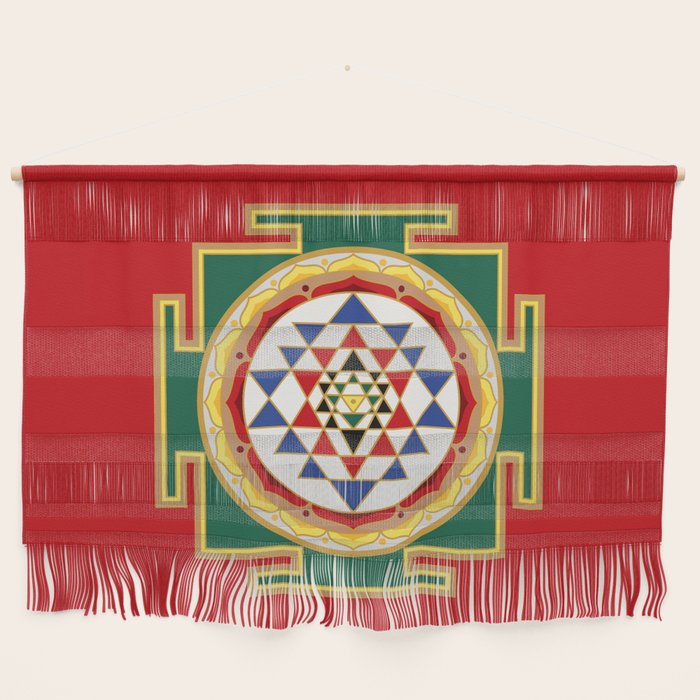 Sri Yantra colored Wall Hanging Gallery Image 1