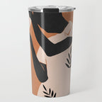 Minimal Abstract Art Sunset Girl 5 Travel Mug Gallery Image 1
