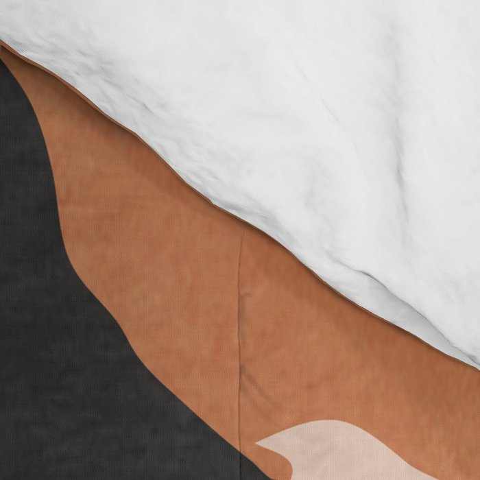 Minimal Abstract Art Sunset Girl 5 Comforter Gallery Image 4
