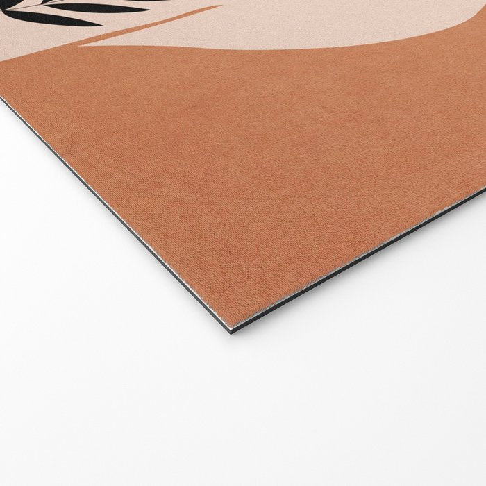Minimal Abstract Art Sunset Girl 5 Welcome Mat Gallery Image 2