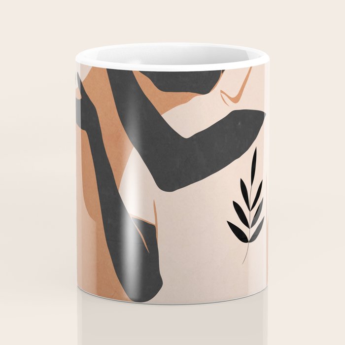 Minimal Abstract Art Sunset Girl 5 Coffee Mug Gallery Image 4