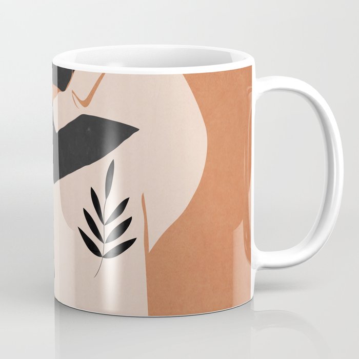 Minimal Abstract Art Sunset Girl 5 Coffee Mug Gallery Image 1