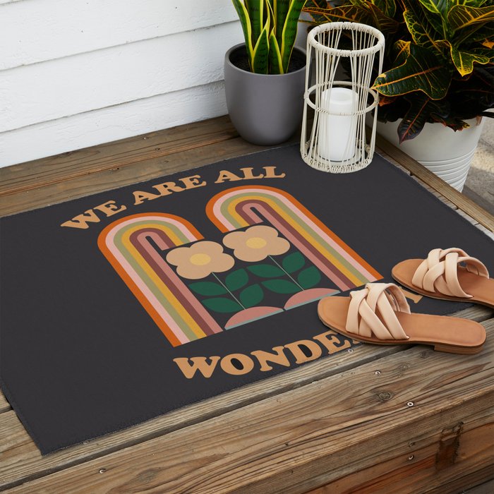 We Are All Wonderful  Outdoor Rug Gallery Image 2
