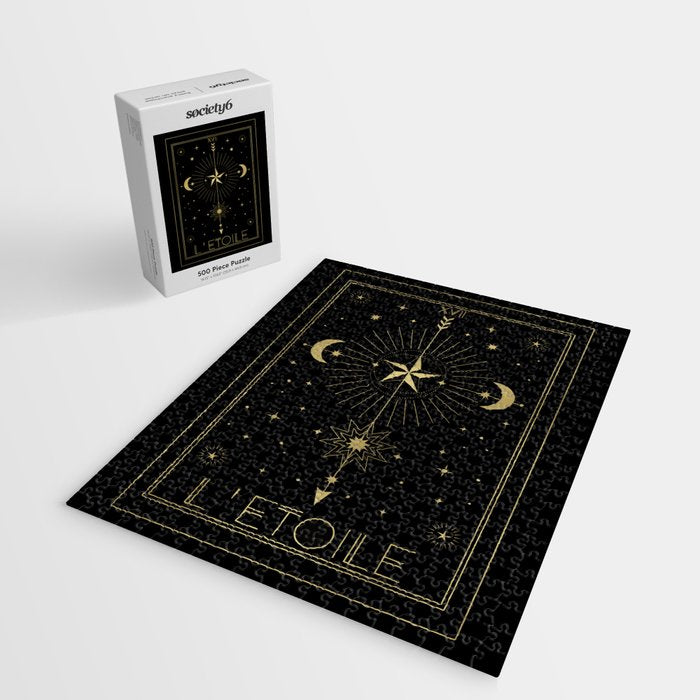L'Etoile or The Star Tarot Gold Jigsaw Puzzle Gallery Image 2