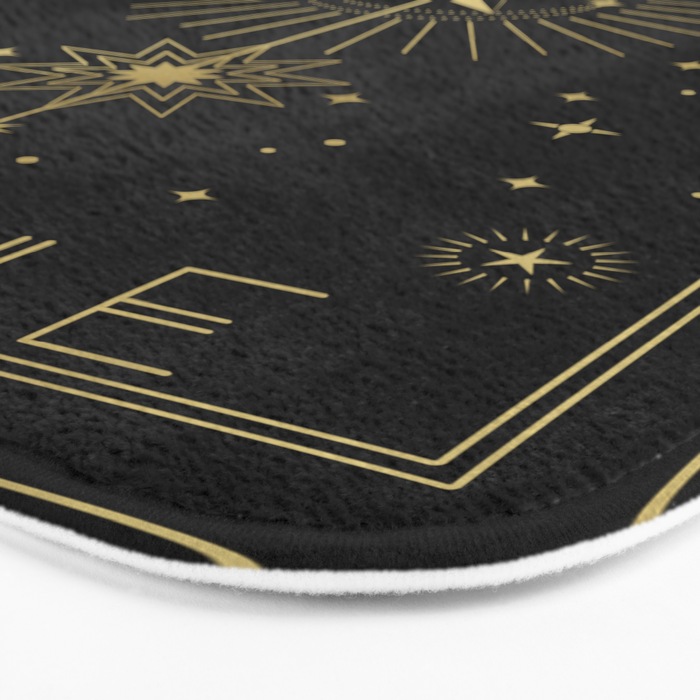 L'Etoile or The Star Tarot Gold Bath Mat Gallery Image 3