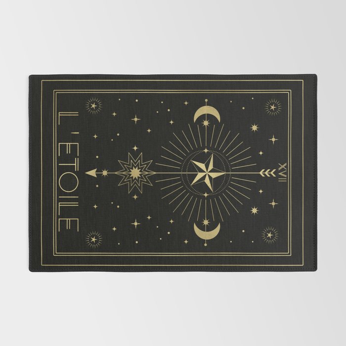 L'Etoile or The Star Tarot Gold Rug Gallery Image 2