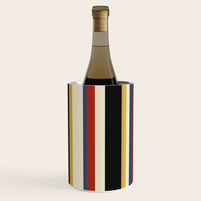Classic Stripes IX - Bauhaus Palette Wine Chiller Gallery Image 3