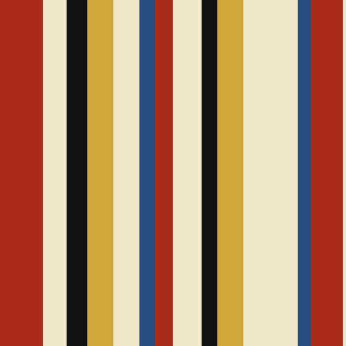 Classic Stripes IX - Bauhaus Palette Coffee Mug Gallery Image 2