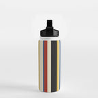 Classic Stripes IX - Bauhaus Palette Water Bottle Gallery Image 2