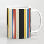 Classic Stripes IX - Bauhaus Palette Coffee Mug Gallery Image 1
