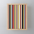 Classic Stripes IX - Bauhaus Palette Mini Art Print Gallery Image 1