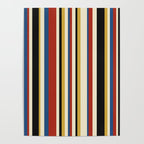 Classic Stripes IX - Bauhaus Palette Poster Gallery Image 4