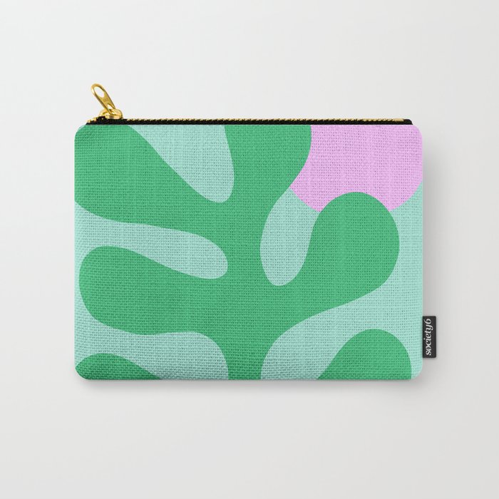 Matisse Poster 2. Leaf & Sun in Green & Pink Carry All Pouch Gallery Image 1