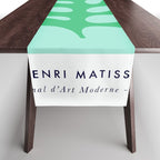 Matisse Poster 2. Leaf & Sun in Green & Pink Table Runner Gallery Image 1