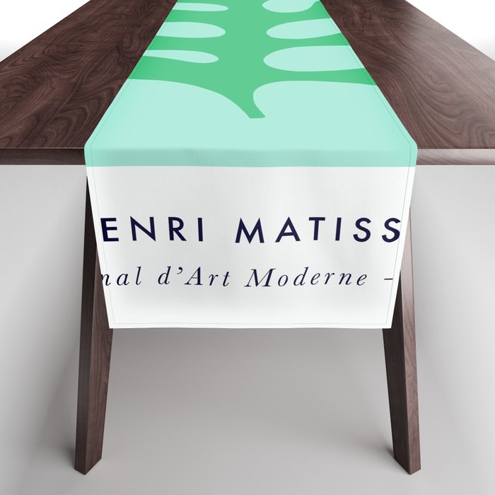 Matisse Poster 2. Leaf & Sun in Green & Pink Table Runner Gallery Image 1