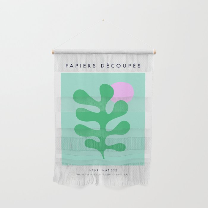 Matisse Poster 2. Leaf & Sun in Green & Pink Wall Hanging Gallery Image 1