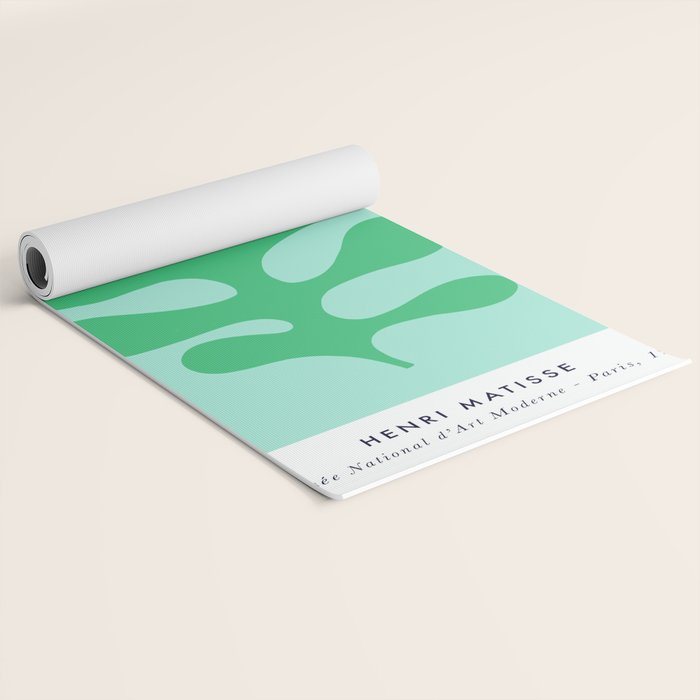 Matisse Poster 2. Leaf & Sun in Green & Pink Yoga Mat Gallery Image 2