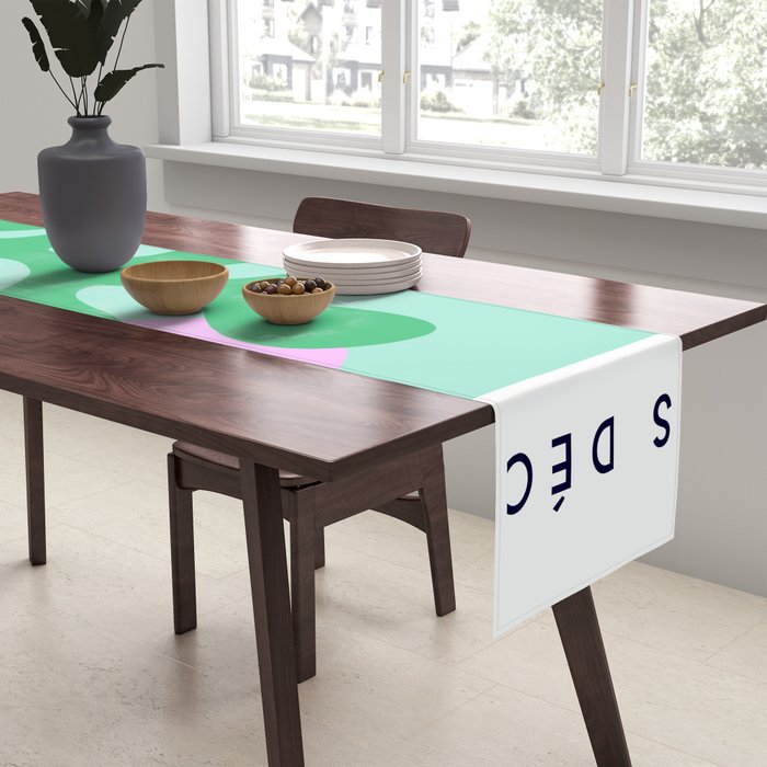 Matisse Poster 2. Leaf & Sun in Green & Pink Table Runner Gallery Image 2