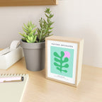 Matisse Poster 2. Leaf & Sun in Green & Pink Mini Art Print Gallery Image 2