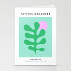 Matisse Poster 2. Leaf & Sun in Green & Pink Stationery Card Gallery Image 2