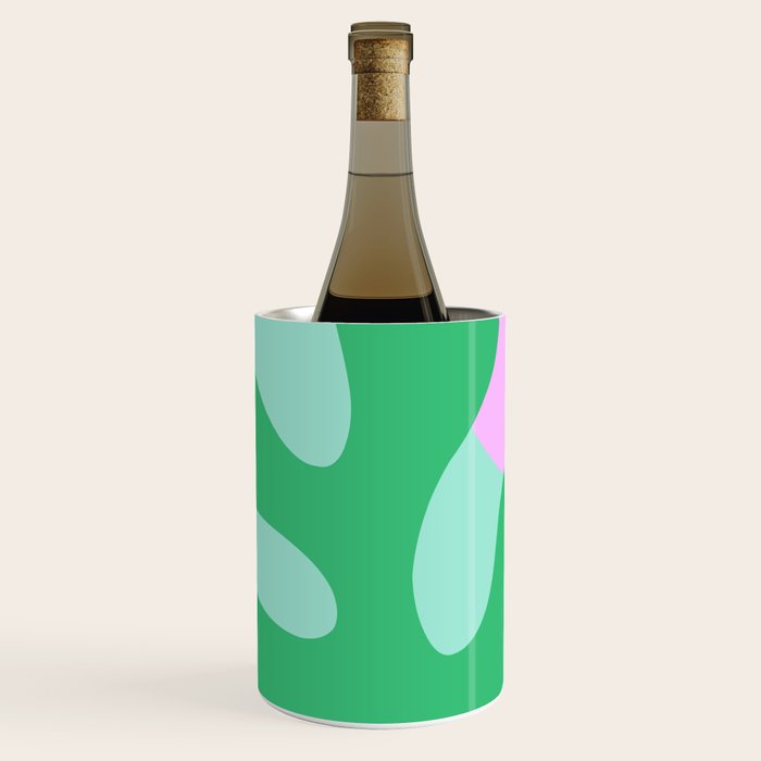 Matisse Poster 2. Leaf & Sun in Green & Pink Wine Chiller Gallery Image 1