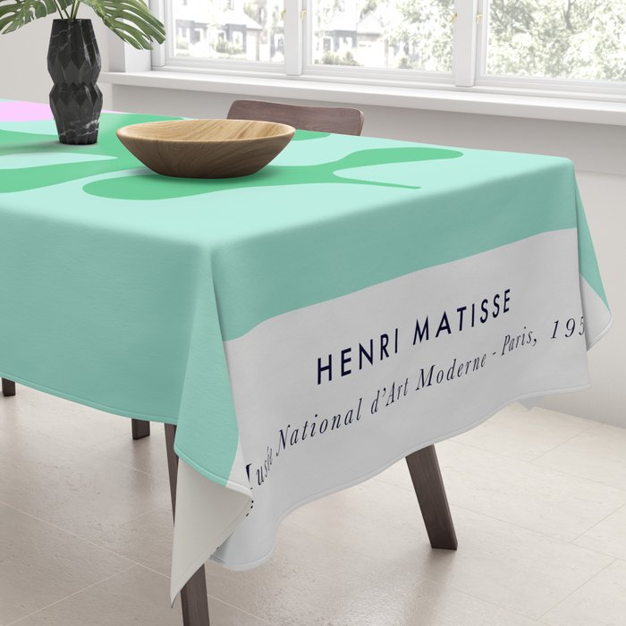 Matisse Poster 2. Leaf & Sun in Green & Pink Tablecloth Gallery Image 3