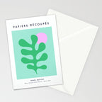 Matisse Poster 2. Leaf & Sun in Green & Pink Stationery Card Gallery Image 2
