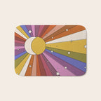 The Sun and the Moon - retro abstract Bath Mat Gallery Image 1