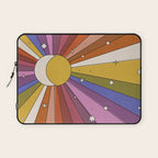 The Sun and the Moon - retro abstract Laptop Sleeve Gallery Image 1