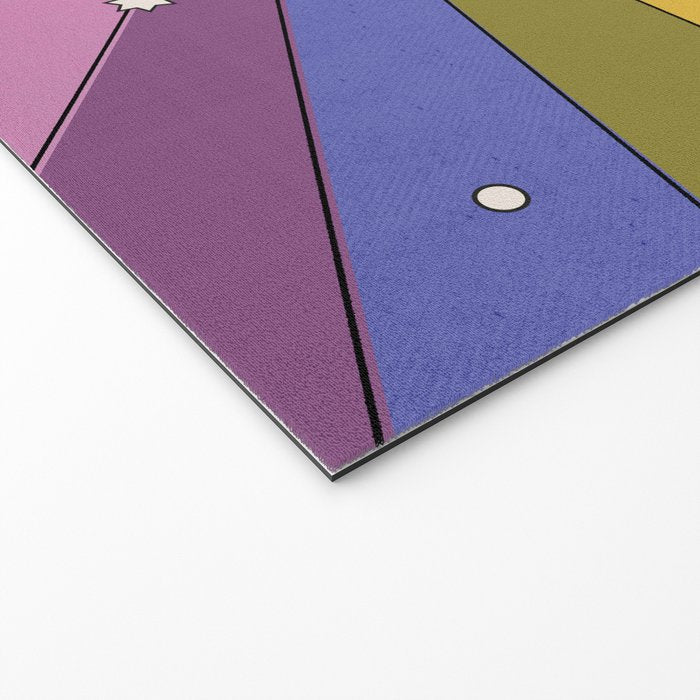 The Sun and the Moon - retro abstract Welcome Mat Gallery Image 2