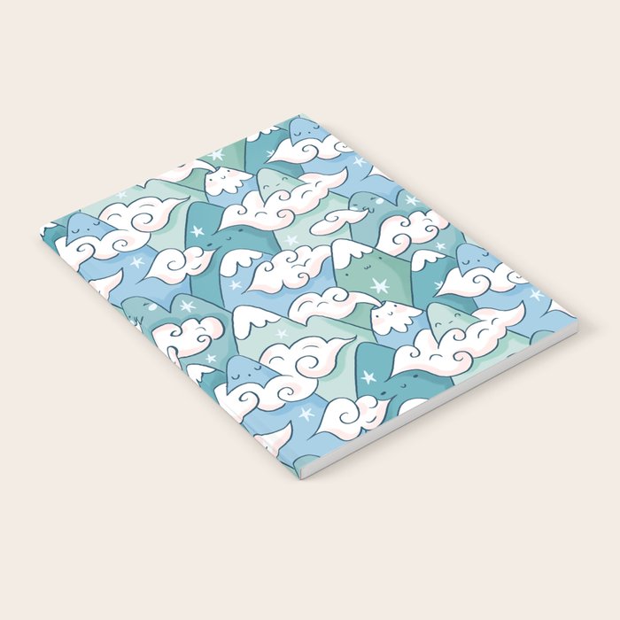 Cute mountains in clouds Notebook Gallery Image 1