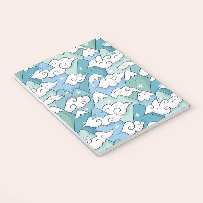 Cute mountains in clouds Notebook Gallery Image 3