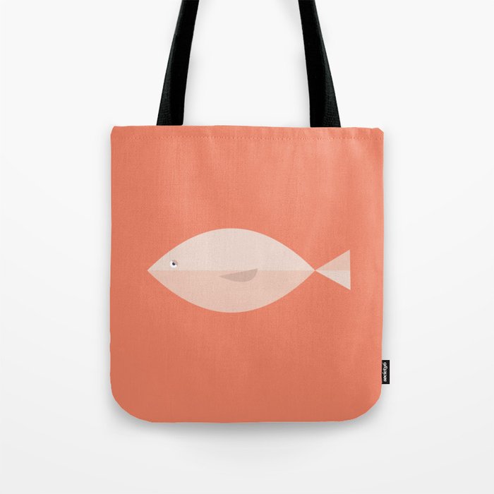 Sleepy Fish in Coral Blush Tote Bag Gallery Image 1