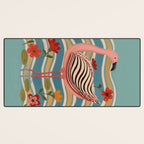 Pink Flamingo Desk Mat Gallery Image 3