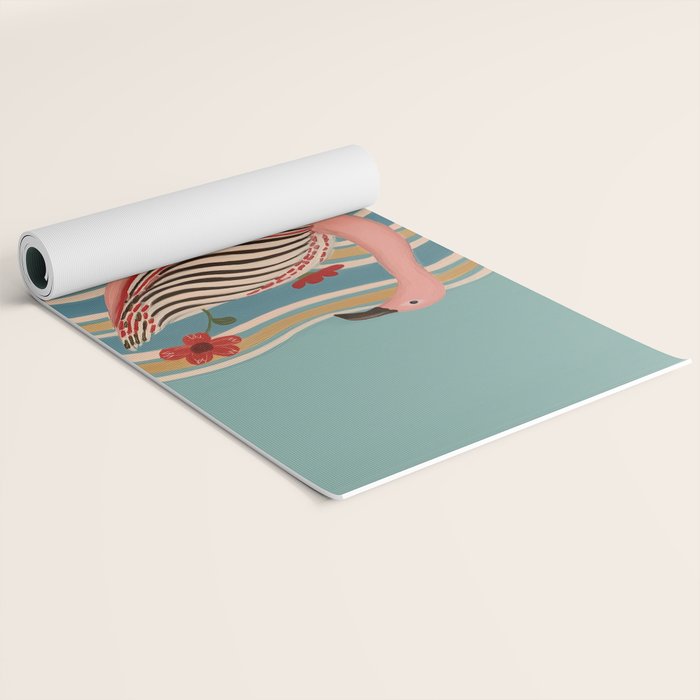 Pink Flamingo Yoga Mat Gallery Image 2